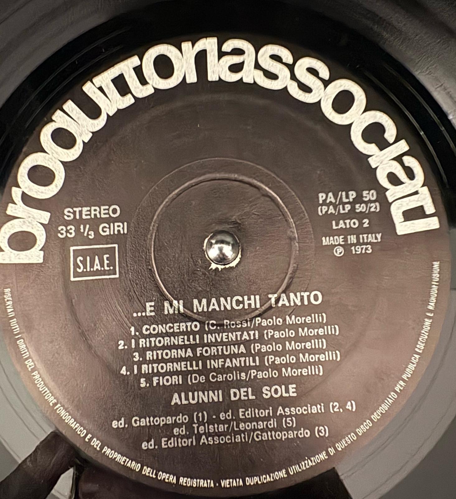 Gli Alunni Del Sole – ...E Mi Manchi Tanto... (1973 | Prima Stampa Italiana | Gatefold)