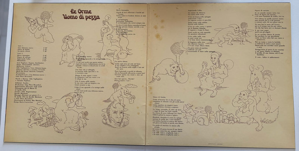 Le Orme – Uomo Di Pezza Second Press 1972 - 6323 013 A