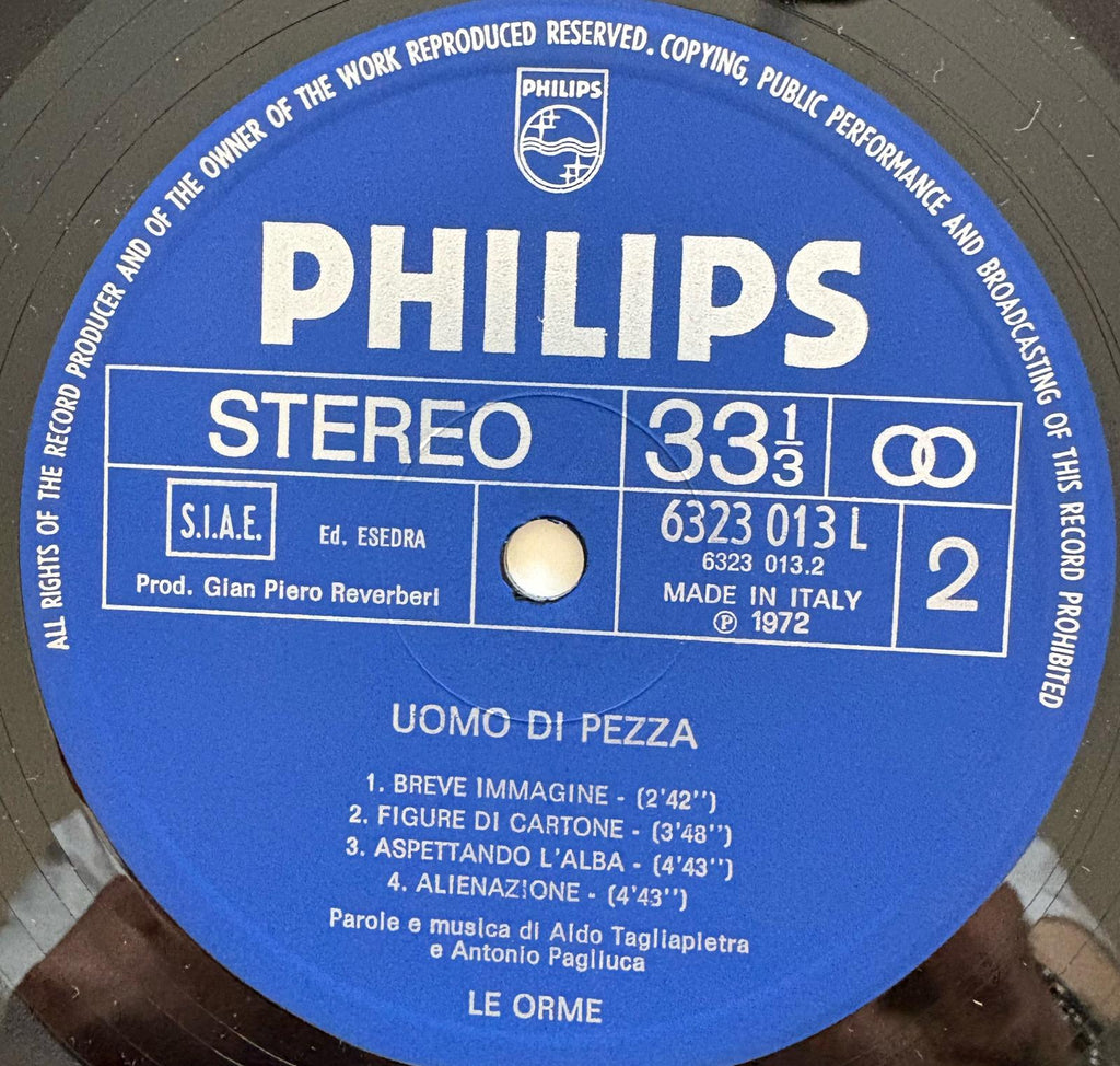 Le Orme – Uomo Di Pezza  1971 Prima stampa EX++