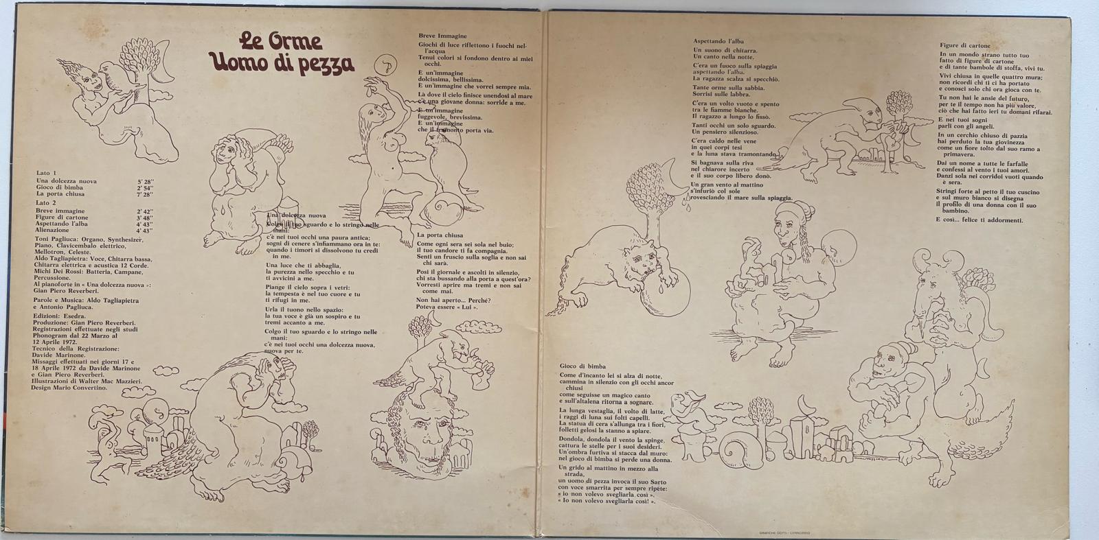Le Orme – Uomo Di Pezza  1971 Prima stampa EX++