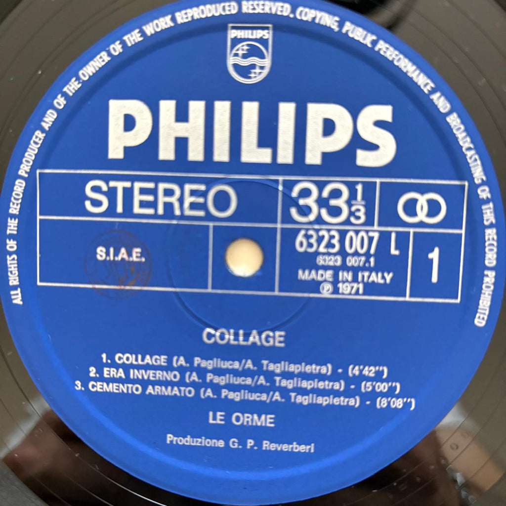 Le Orme – Collage Prima Stampa 1971 in Vinile NM