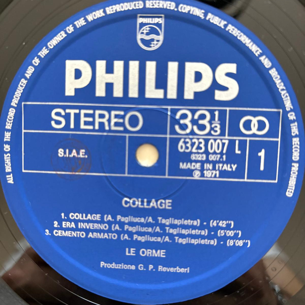 Le Orme – Collage Prima Stampa 1971 in Vinile NM