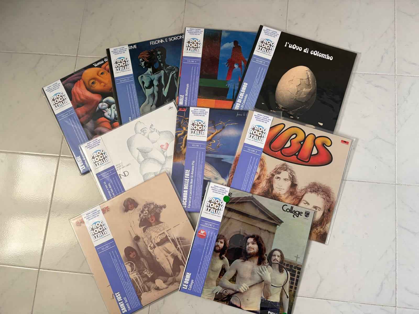 Universal Italy – Prog Rock Italiana Series – 9 Rare Coloured Vinyl Records
