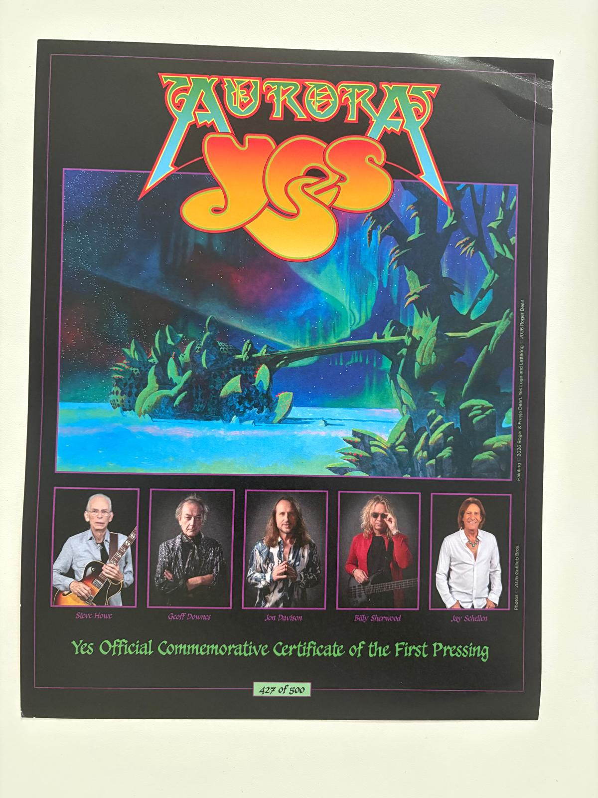 2LP Yes – Aurora (2026) | Limited Edition Grape Translucent 180g