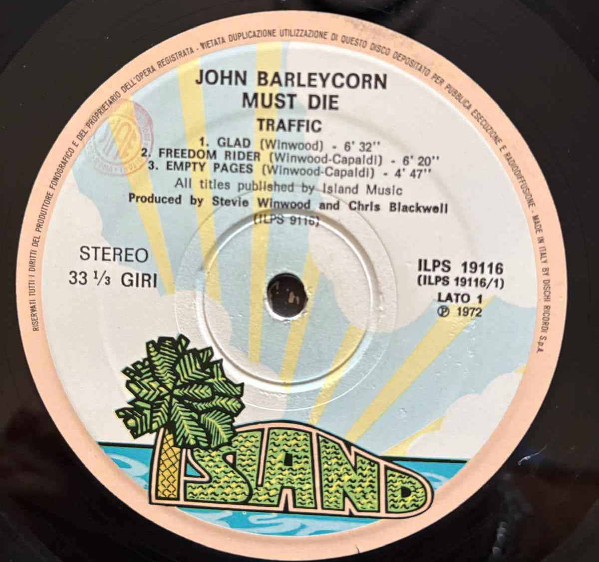 Traffic – John Barleycorn Must Die (LP, 1970)