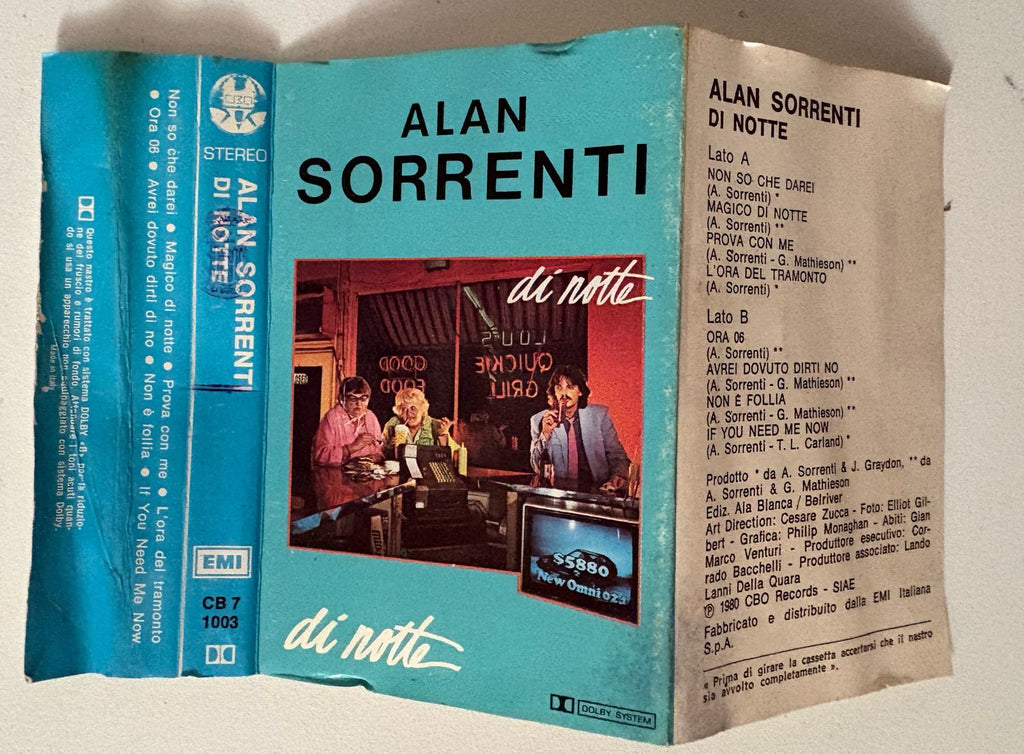 Musicassetta Originale di Alan Sorrenti - Di Notte