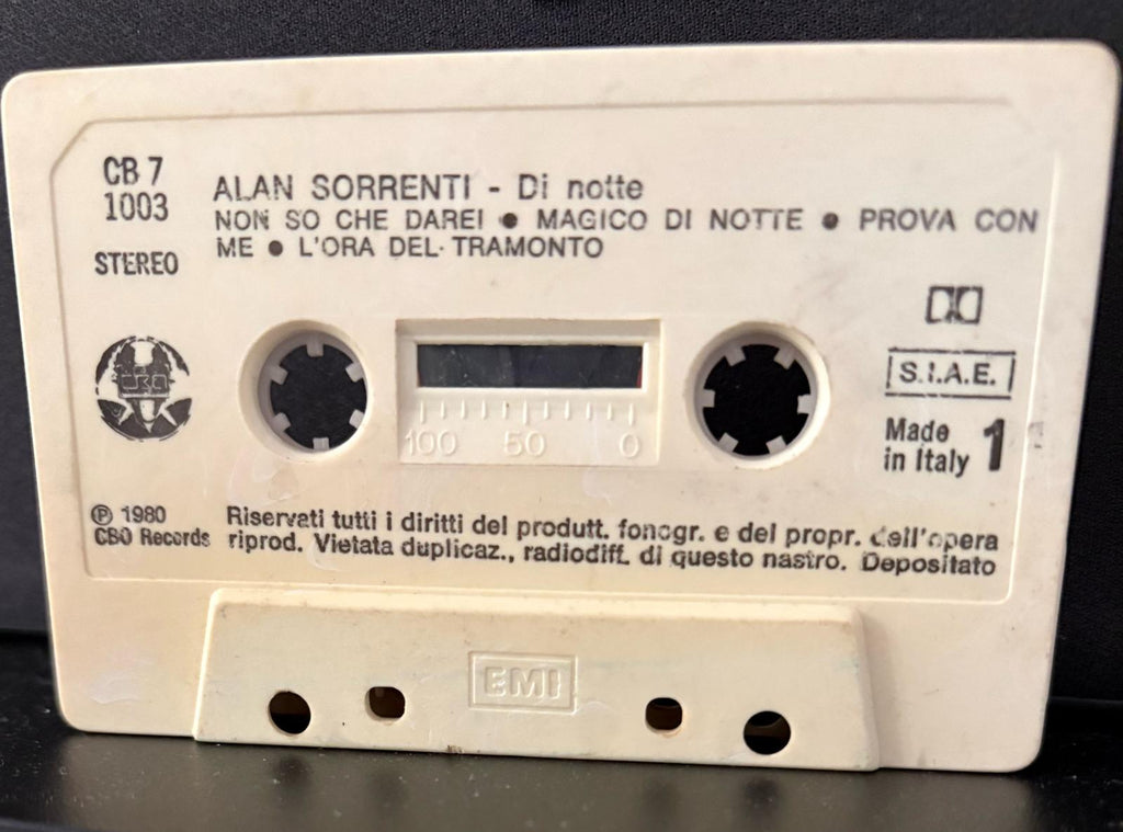 Musicassetta Originale di Alan Sorrenti - Di Notte