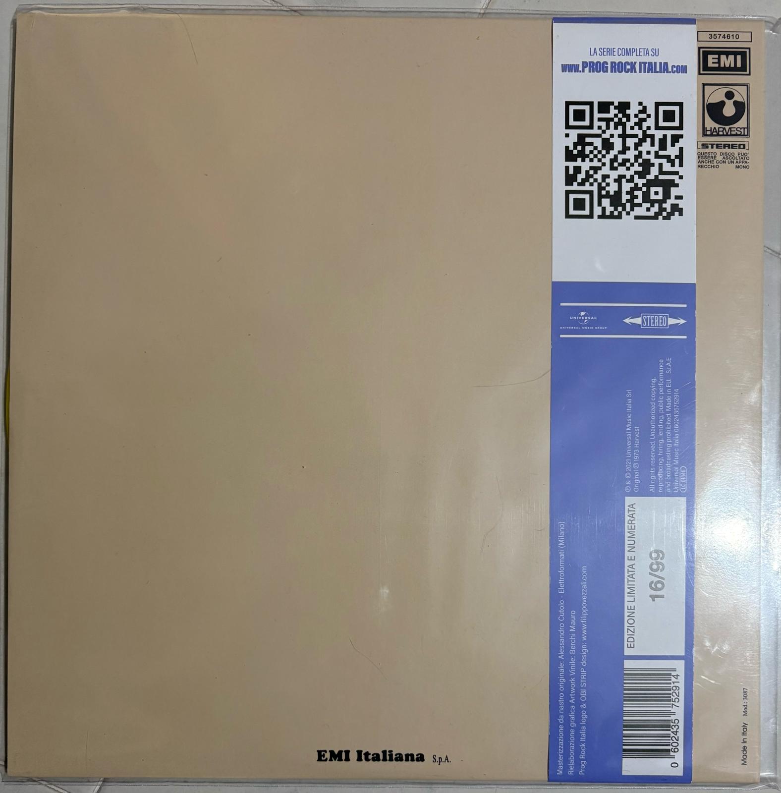 Universal Italy – Prog Rock Italiana Series – 9 Rare Coloured Vinyl Records