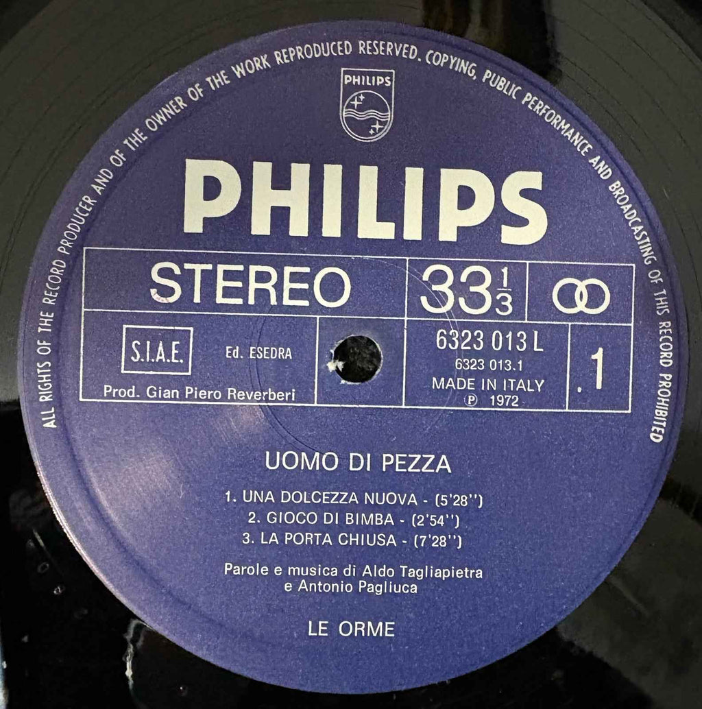 Le Orme – Uomo Di Pezza  1971 Prima stampa EX++