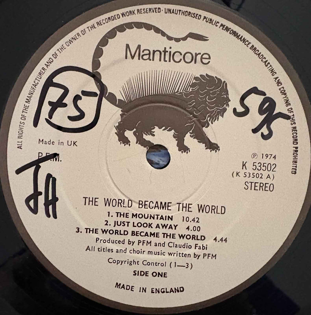 Premiata Forneria Marconi – The World Became The World  First Press '74