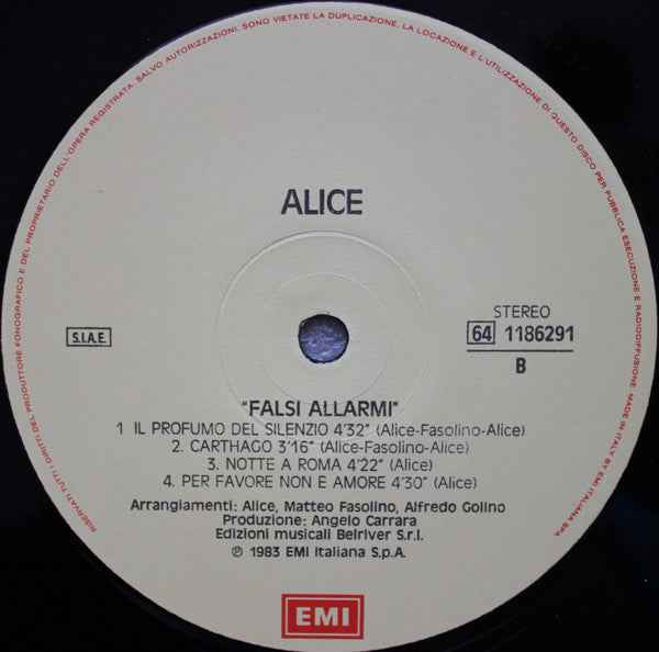 Alice  – Falsi Allarmi