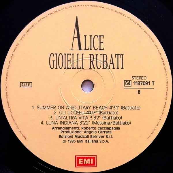 Alice - Gioielli Rubati