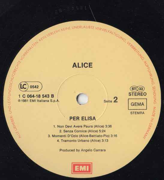 Alice  – Per Elisa