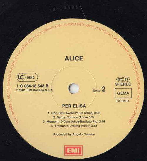 Alice  – Per Elisa