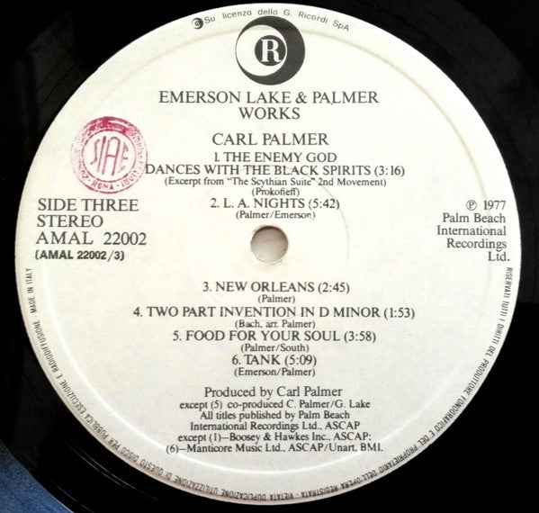 Emerson Lake & Palmer – Works (Volume 1) - Echoes musicstore