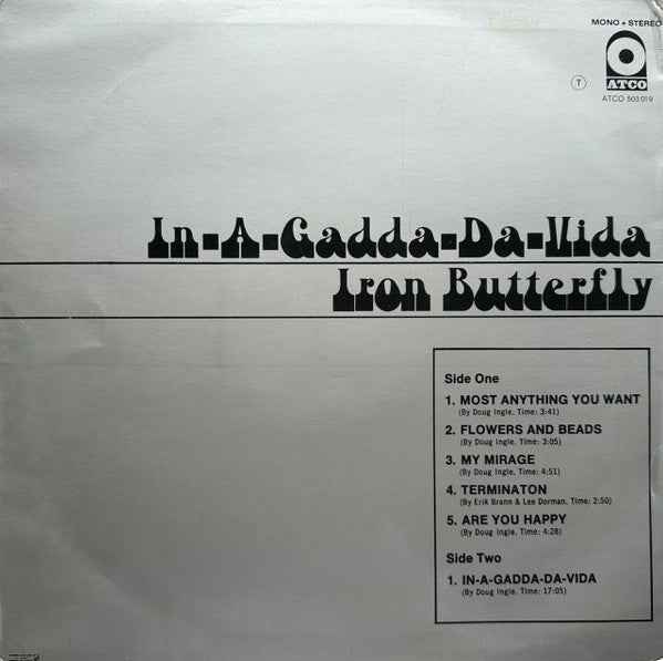 Iron Butterfly – In-A-Gadda-Da-Vida - Echoes musicstore