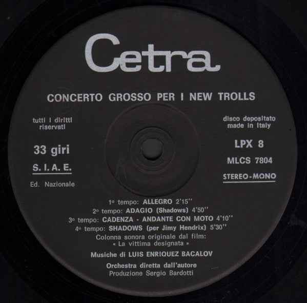 New Trolls – Concerto Grosso Per I New Trolls (Prima stampa)