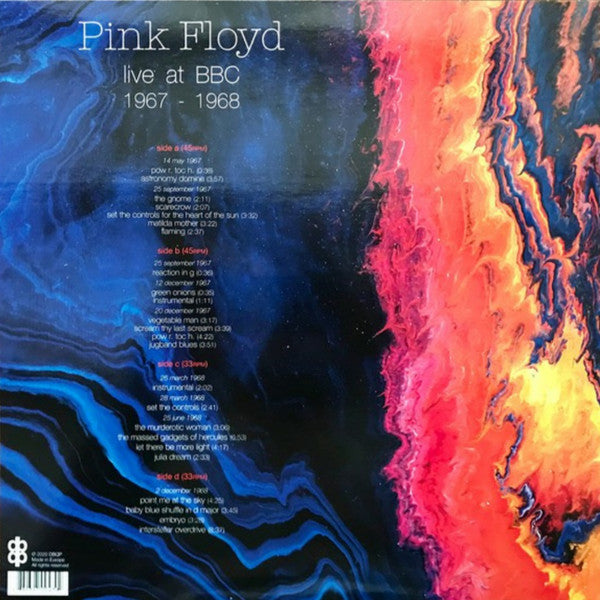 Pink Floyd – BBC 1967-1968  Bootleg Unofficial Release 2xLP