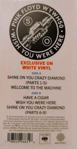 Pink Floyd – Wish You Were Here - 50th anniversary White Vinyl