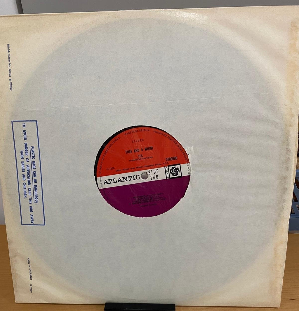 Yes – Time and a Word | Prima Stampa UK Stereo 1970 | EX