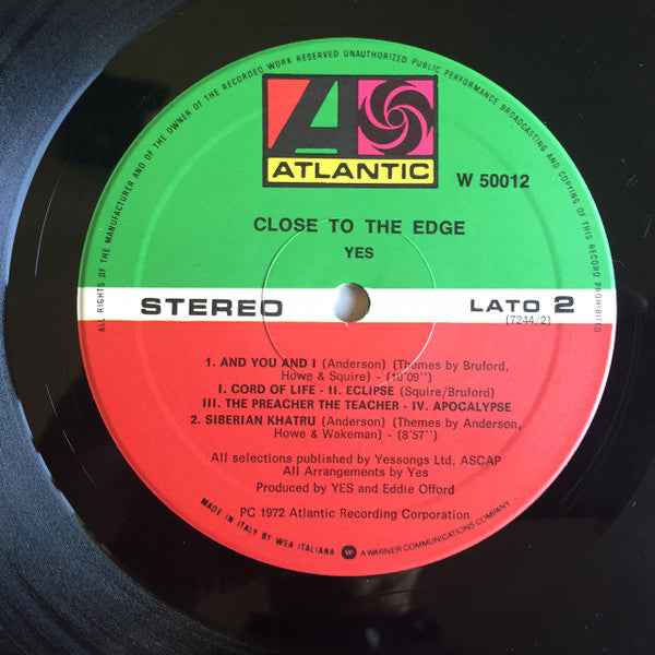 Yes – Close To The Edge - Echoes musicstore